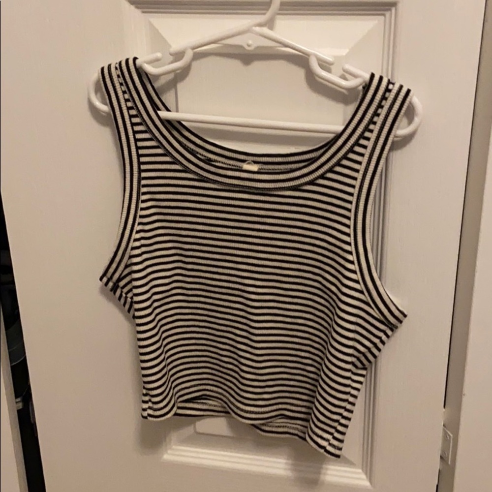 striped crop top